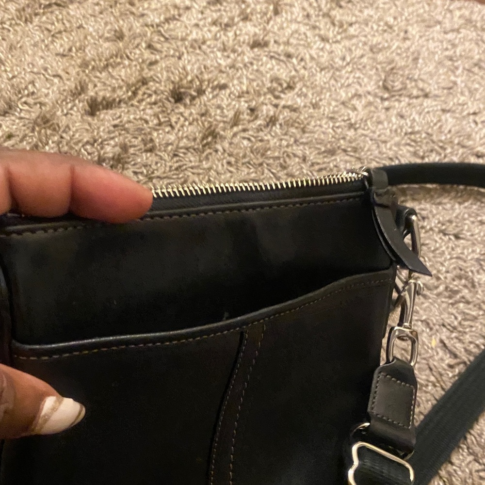 Coach Black Leather Crossbody Bag - Picture 7 of 8